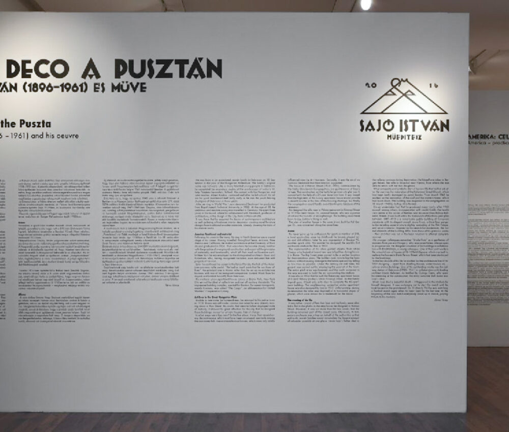 Art deco a pusztán Sajó István (1896–1961) és műve