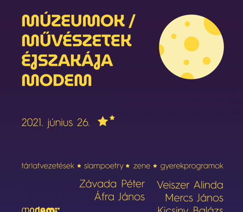 Rendhagyó Múzeumok Éjszakája a MODEM-ben