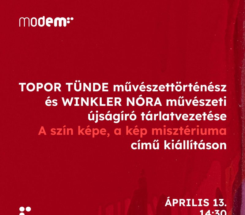 Topor Tünde és Winkler Nóra tárlatvezetése