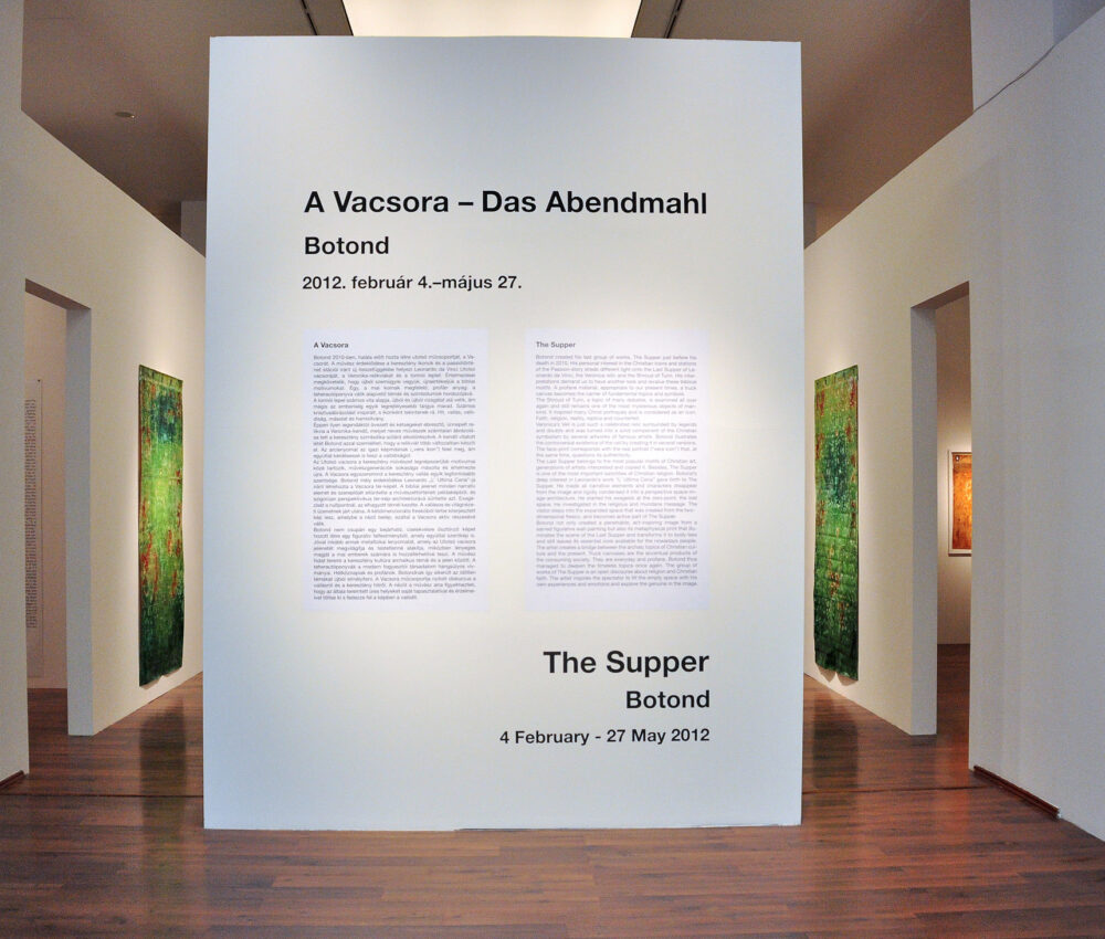 A vacsora – Das Abendmahl. Botond (1949–2010)