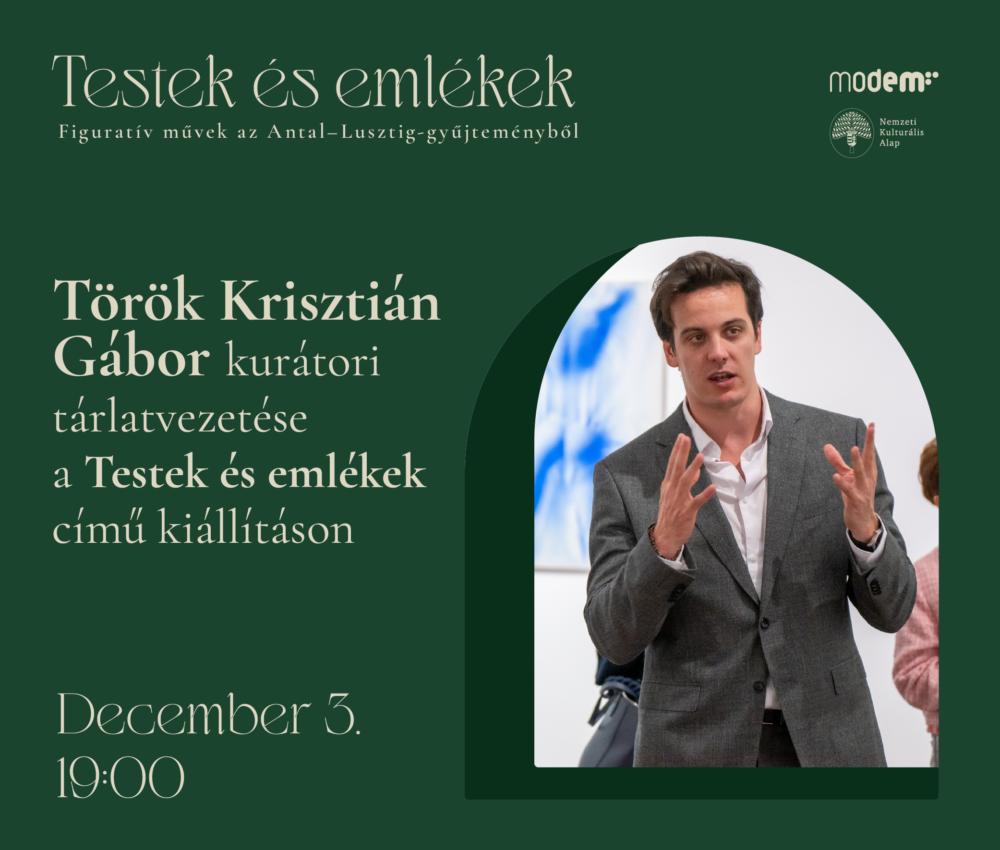 Török Krisztián Gábor kurátori tárlatvezetése a Testek és emlékek című kiállításon