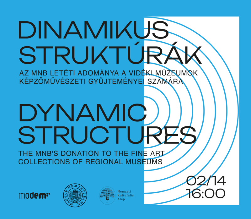 Dinamikus struktúrák – Az MNB letéti adománya a vidéki múzeumok képzőművészeti gyűjteményei számára című kiállítás első programnapja