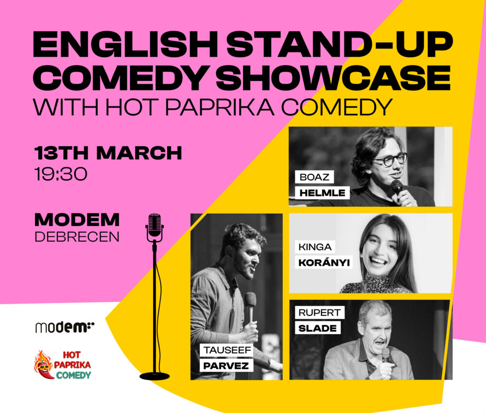 English Stand-Up Comedy Showcase with Hot Paprika Comedy at MODEM