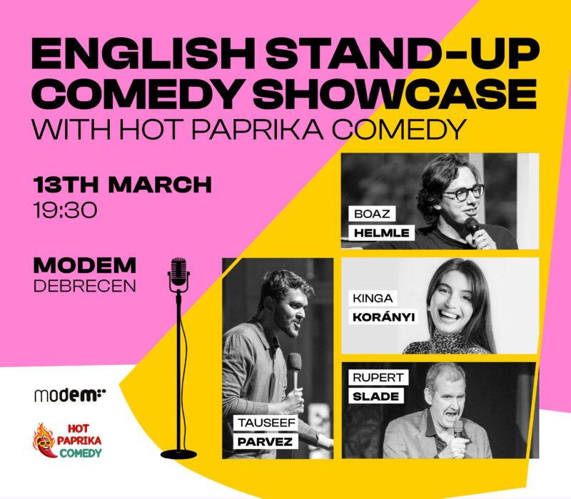 English Stand-Up Comedy Showcase with Hot Paprika Comedy at MODEM