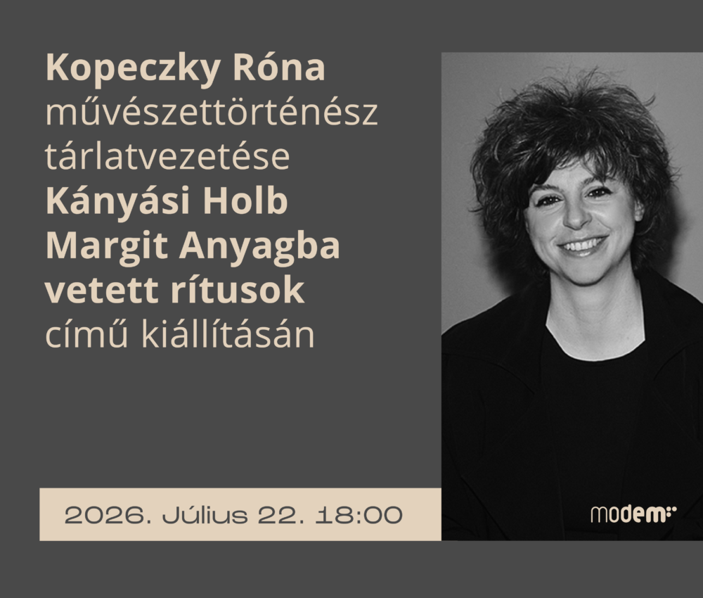 Kopeczky Róna művészettörténész tárlatvezetése az Anyagba vetett rítusok című kiállításon