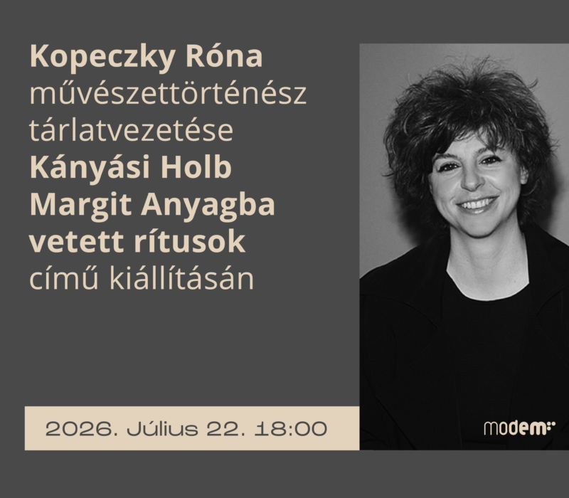 Kopeczky Róna művészettörténész tárlatvezetése az Anyagba vetett rítusok című kiállításon